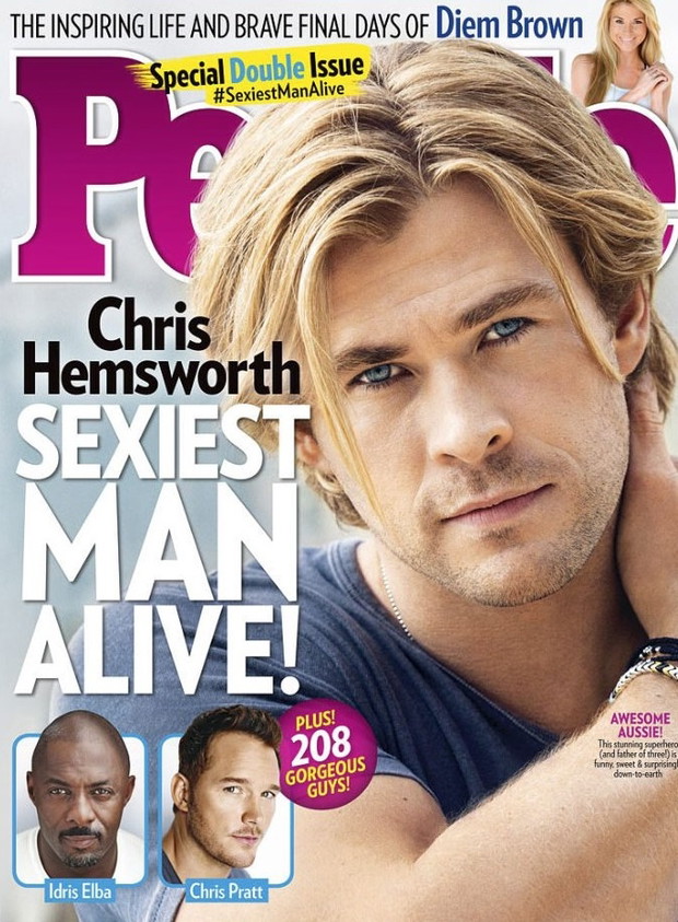 Chris Hemsworth - najseksowniejszy mężczyzna świata 2014 roku według magazynu People