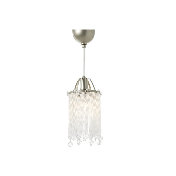 Jak w buduarze: SÖDER - Lampa wisząca ze szkła i stali, śr. 14 cm, wys. 30 cm, 129,99 zł, IKEA