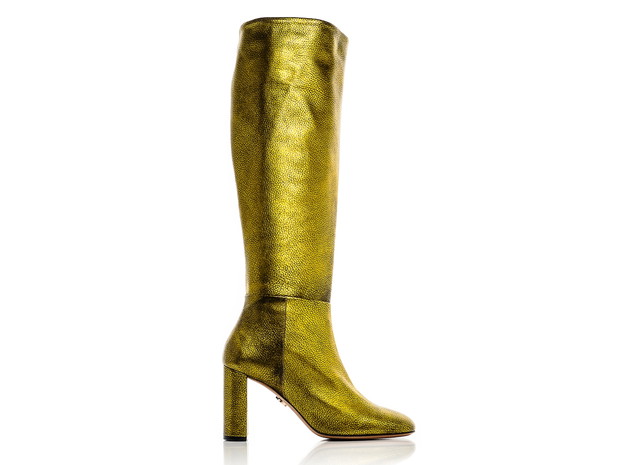 Metaliczne buty zimowe Baldowski, cena ok. 780 zł