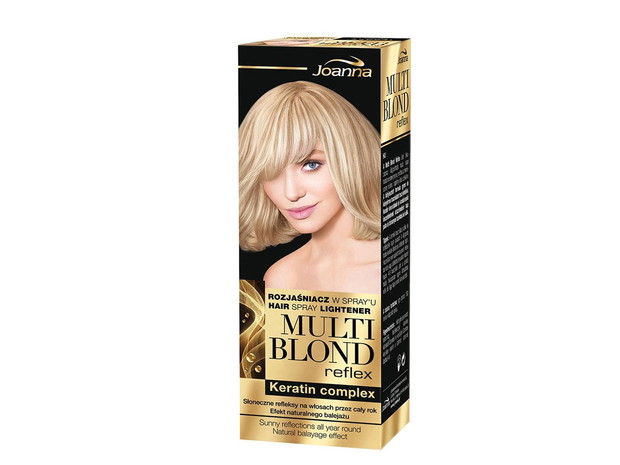 Rozjaśniacz w spray’u Multi Blond Reflex, Joanna, cena ok. 10 zł
