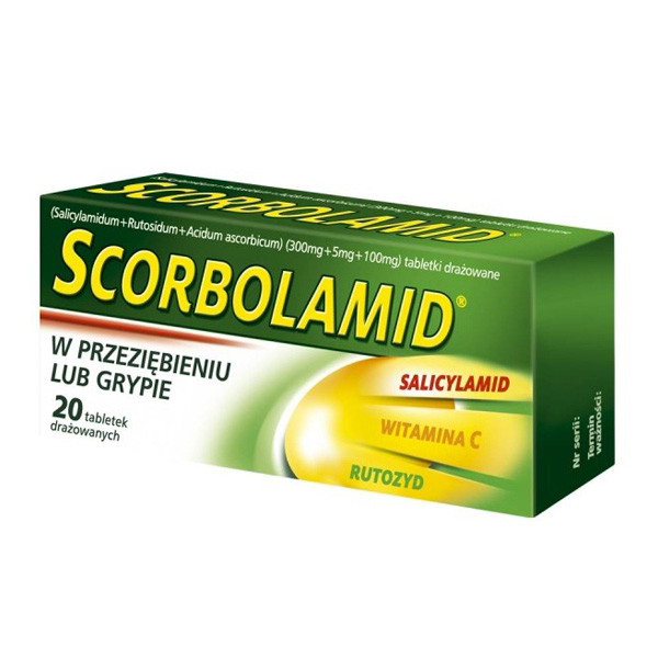 Scorbolamid, cena 7 zł (opakowanie 20 drażetek)