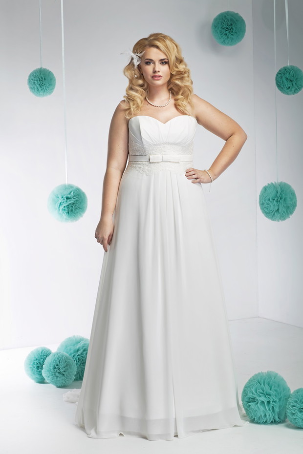 suknia ślubna Annais Bridal z kokardką