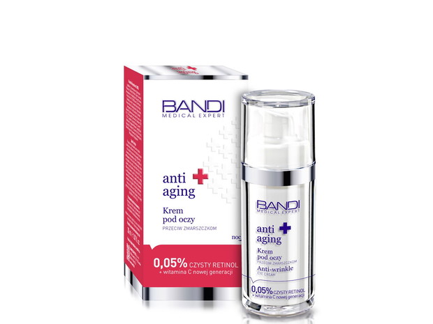 Krem pod oczy przeciwzmarszczkowy, Anti Aging, Bandi, cena ok. 79 zł