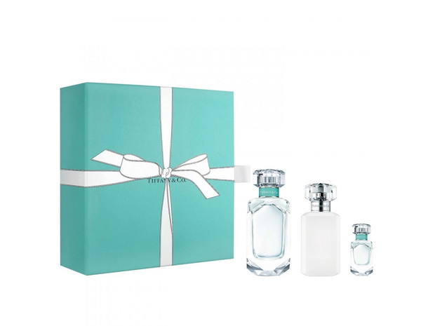 TIFFANY&CO. Tiffany&Co. Zestaw: woda perfumowana 75 ml oraz w prezencie perfumowane mleczko do ciała 100 ml i miniatura zapachu 7,5 ml, cena 589 zł