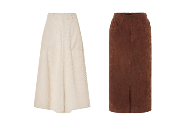 Corduroy skirt z Lidla