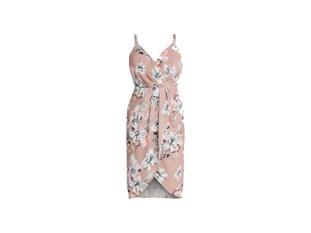 Portfelowa sukienka dla puszystej City Chic/Zalando.pl, cena ok. 314,50 zł