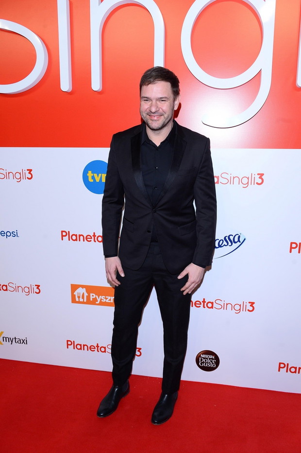 Tomasz Karolak na premierze filmu „Planeta singli 3”