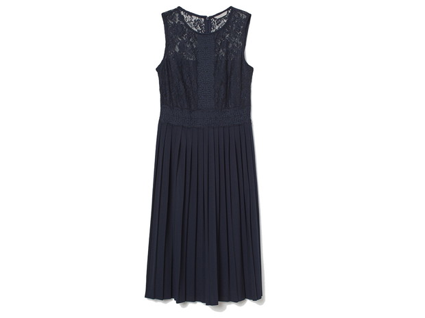 Granatowa sukienka H&M, cena, ok. 149,99 zł