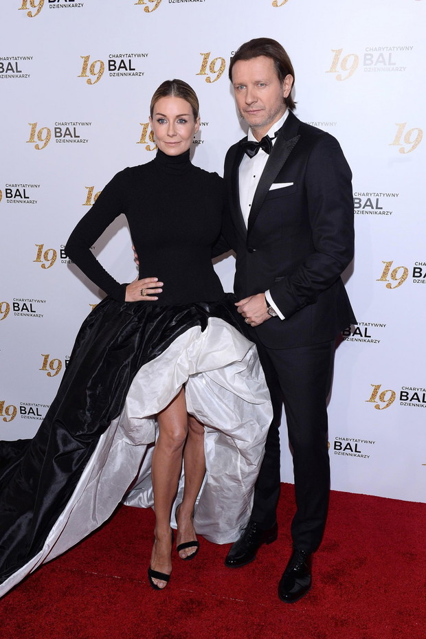 Małgorzata Rozenek i Radosław Majdan na Balu Dziennikarzy 2019