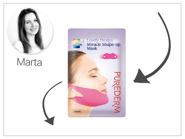 Maska modelująca podbródek Purederm, cena: 16 zł