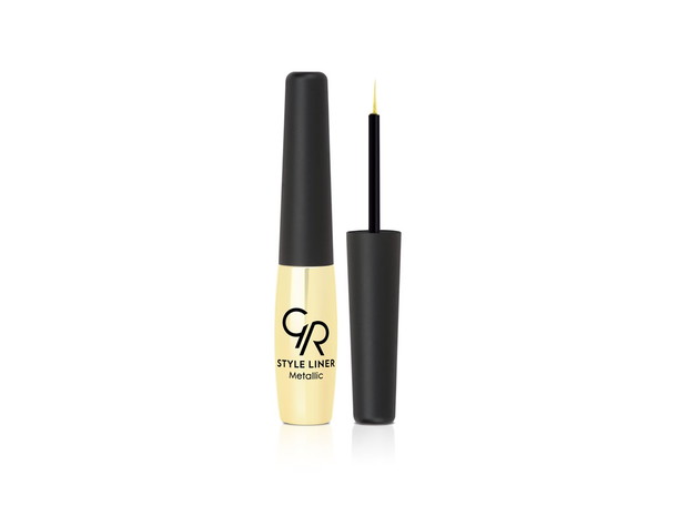 Płynny metaliczny eyeliner, Golden Rose, cena ok. 13 zł