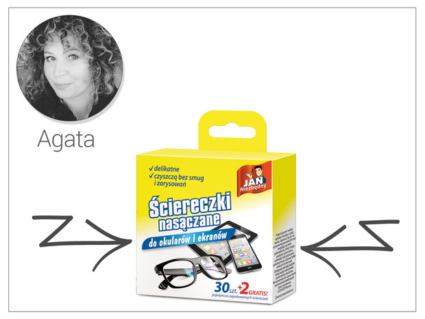 Ściereczki nasączane do mycia okularów, Jan Niezbędny, cena ok. 6 zł