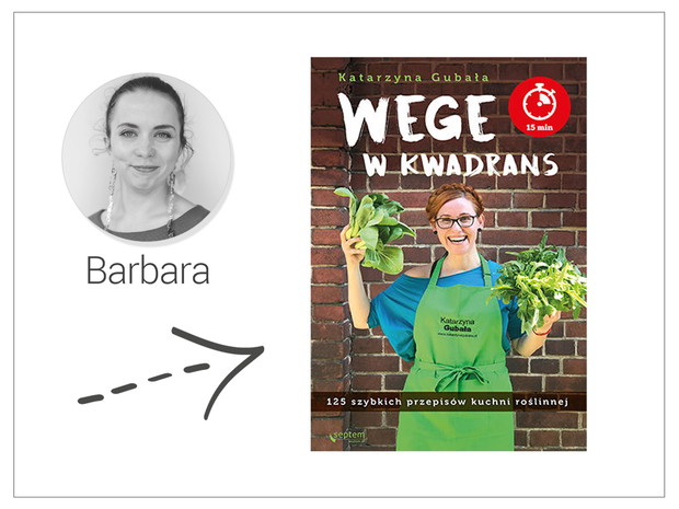 Wege w kwadrans. 125 szybkich przepisów kuchni roślinnej Katarzyna Gubała, wyd. Septem, cena: 39,99 zł