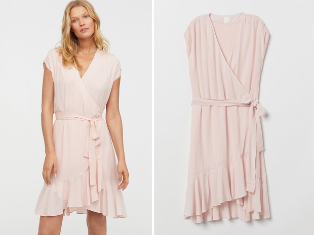 Kopertowa sukienka H&M, cena, ok. 139,90 zł