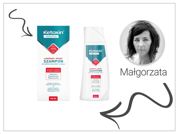 Kojąco-łagodzący szampon do ciała i włosów, Ketoxin Sensitivo, cena: ok. 30 zł