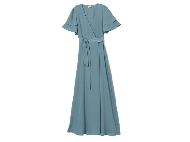 Kopertowa sukienka maxi, H&M, cena ok. 199,99 zł