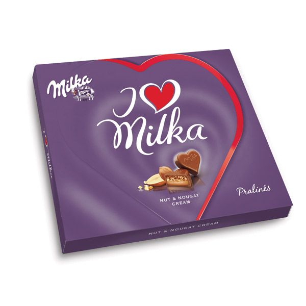 Słodkie prezenty na Walentynki: czekoladki I Love, Milka