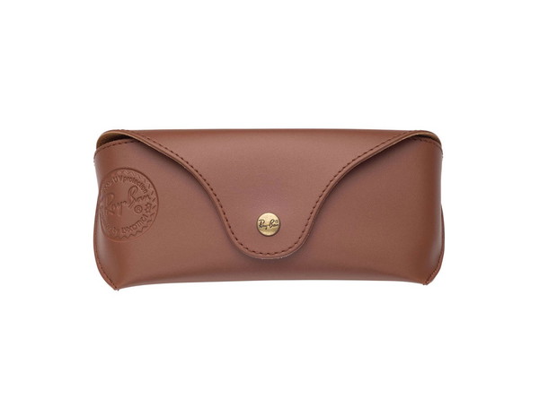 Brązowe etui na okulary, Ray-Ban, cena ok. 85,00 zł