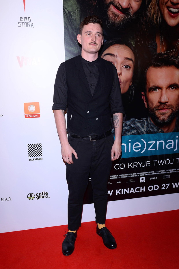 Dawid Podsiadło na premierze filmu „(Nie)znajomi”