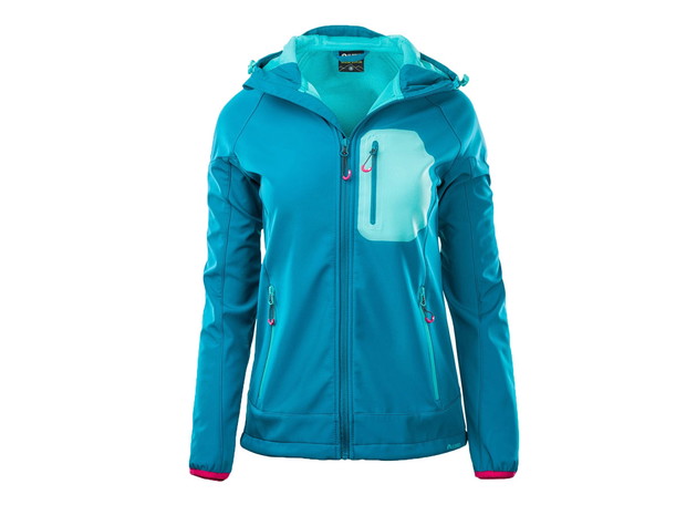 Niebieski softshell z kaputrem, Elbrus, cena ok. 169,99 zł