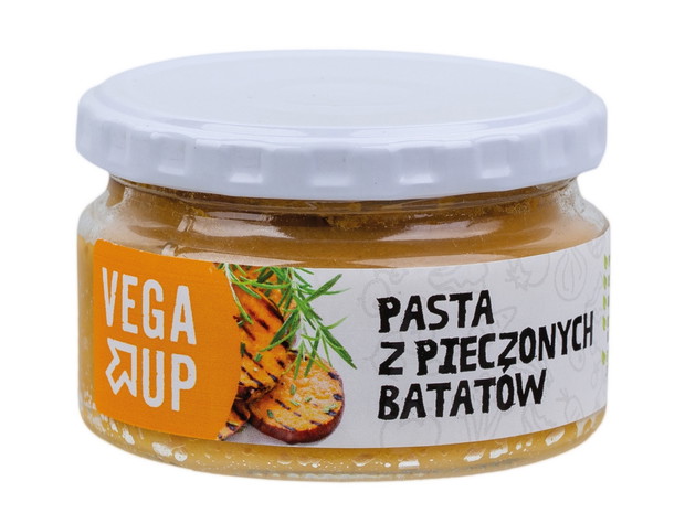 Vega up, pasta z pieczonych batatów, cena ok. 6 zł