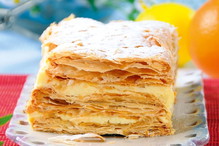przekładaniec z ciasta francuskiego, przepis na przekładańca z ciasta francuskiego