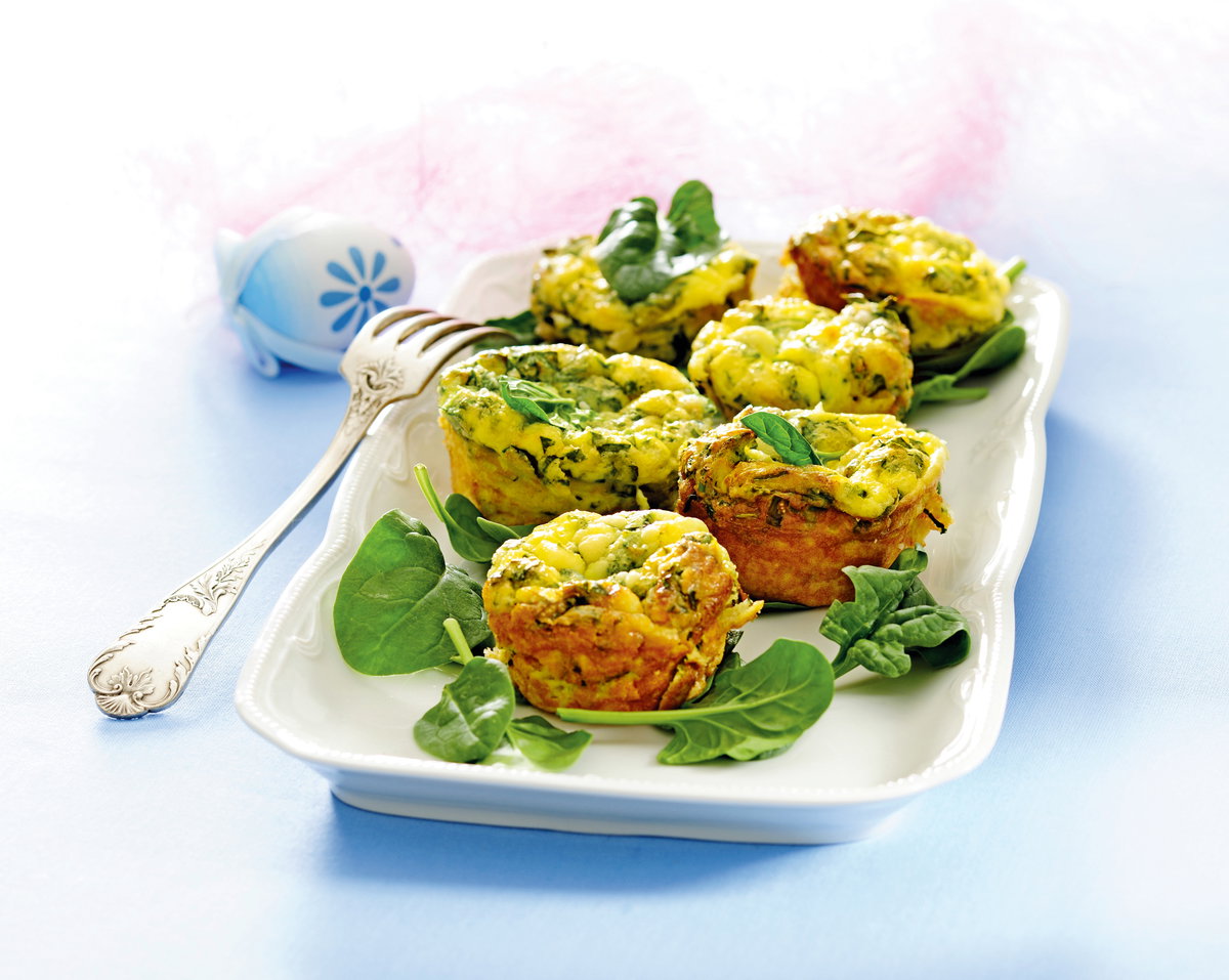 Muffiny ze szpinakiem