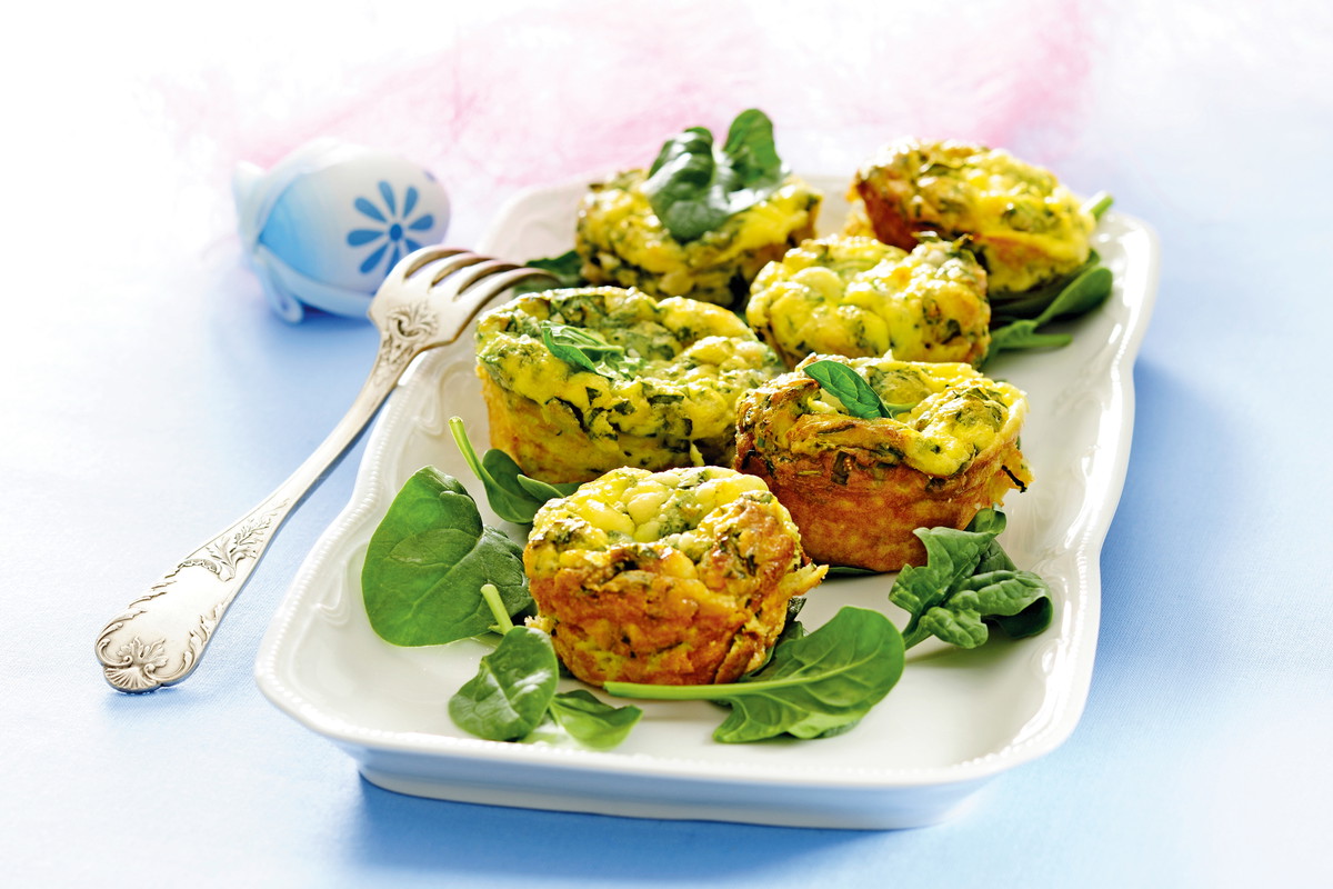 Muffiny ze szpinakiem