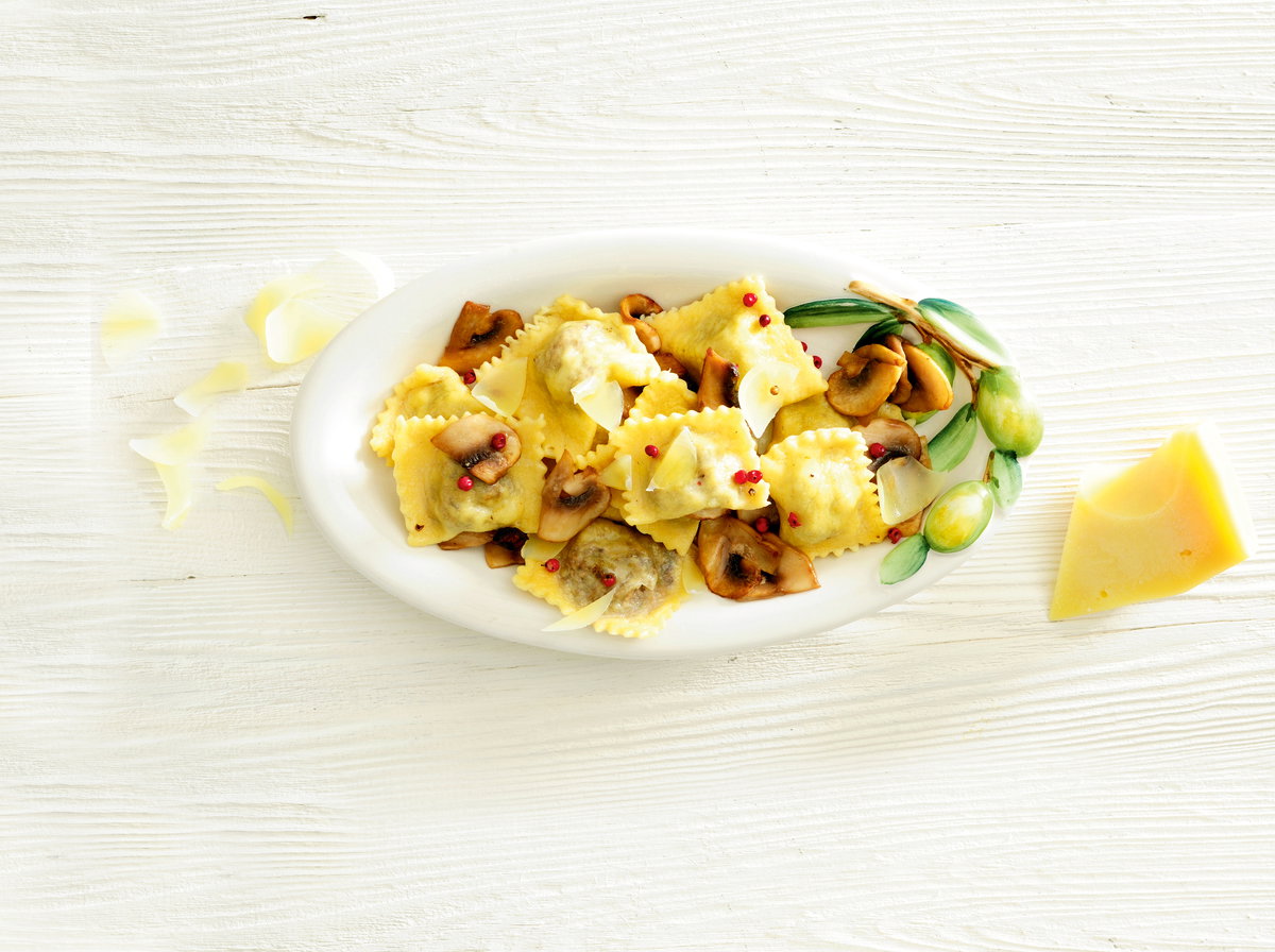 Włoskie ravioli z grzybami (pierogi)