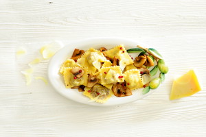 Włoskie ravioli z grzybami (pierogi)