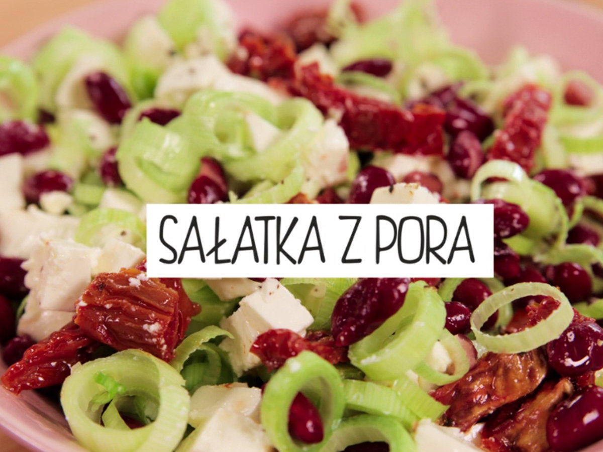 sałatka z pora