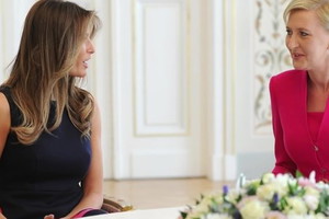 Spotkanie Melanii Trump z Agatą Dudą - jak wyglądało