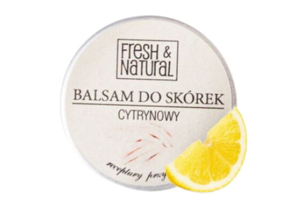 ranking masełek do skórek Fresh n Natural Cytrynowy balsam do skórek i paznokci