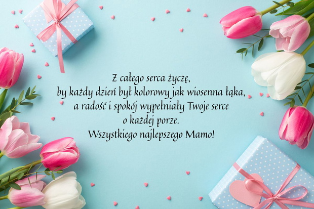 kartka z najlepszymi życzeniami z okazji dnia matki