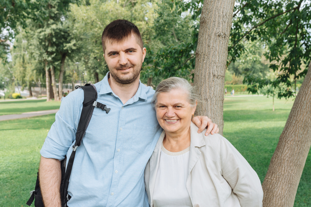 mama z synem