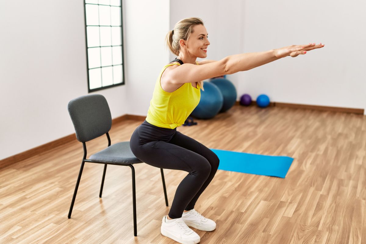 pilates na krześle