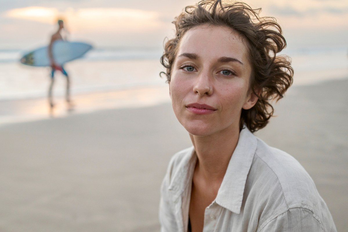 pewna siebie kobieta