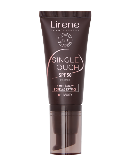 Lirene Single Touch Nawilżający Podkład Kryjący SPF 50
