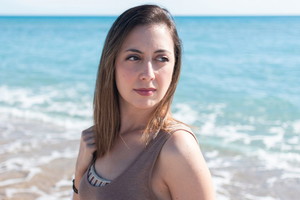 kobieta na plaży