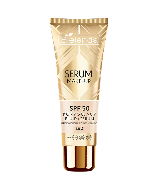 Bielenda korygujący fluid+serum SPF 50 do każdego typu cery 