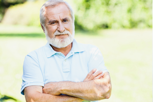 poważny mężczyzna