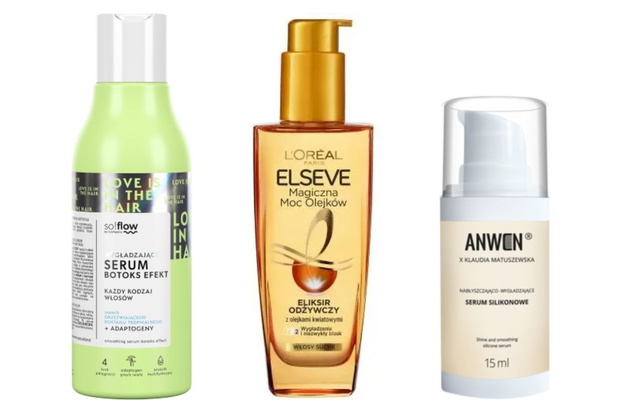top 3 serum do włosów na końcówki