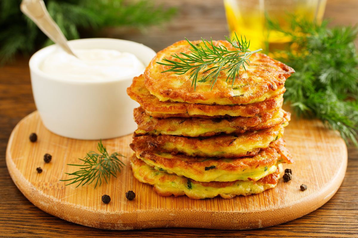 Placki z kabaczka z parmezanem