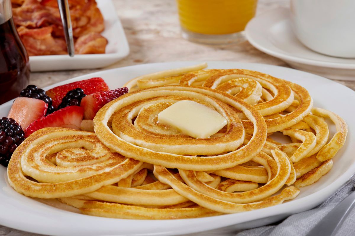 spaghetti pancakes