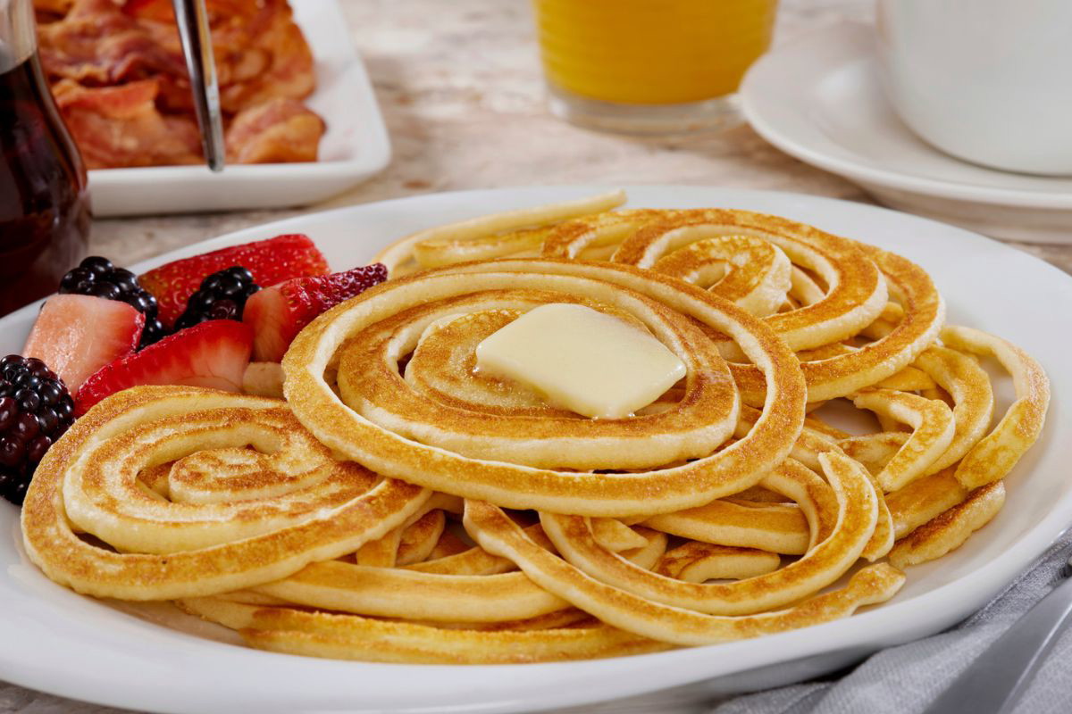 spaghetti pancakes