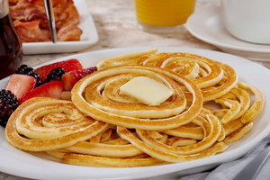 spaghetti pancakes