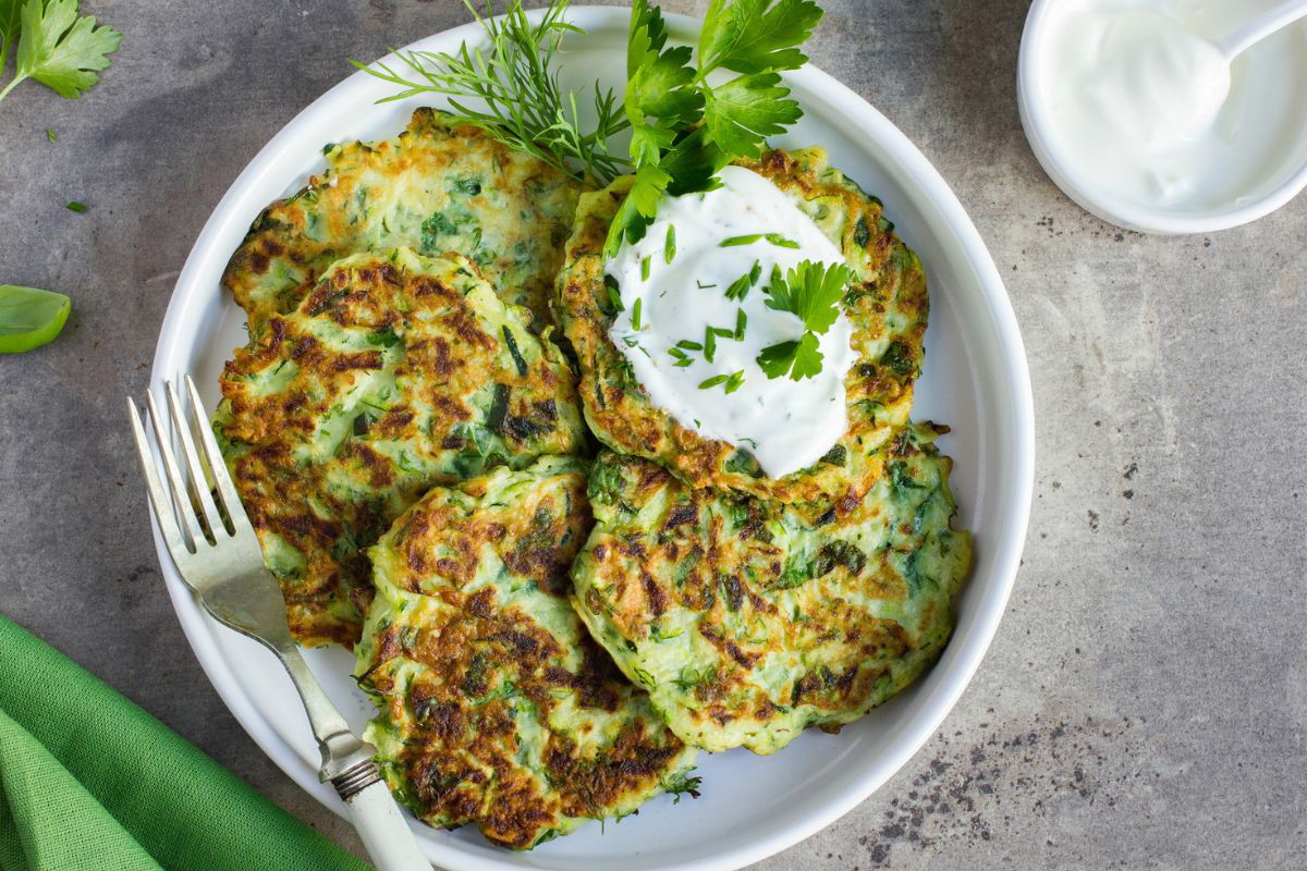 keto placki z cukinii