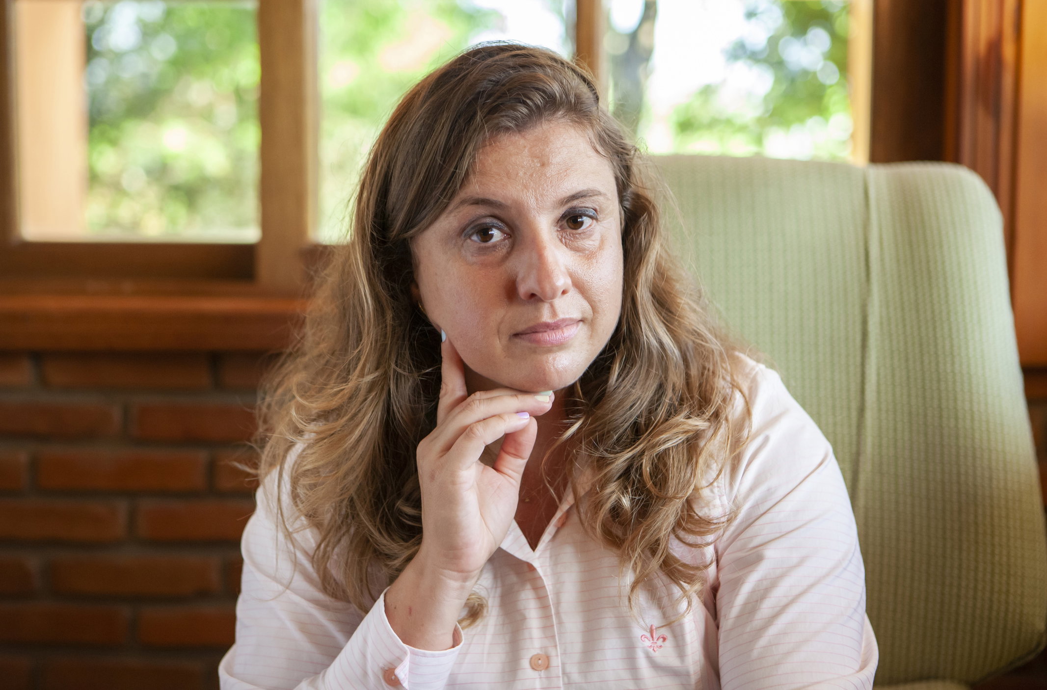 Portrait of psychologist listening to patient