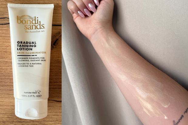 Balsam brązujący Bondi Sands Gradual Tanning Lotion - test na skórze