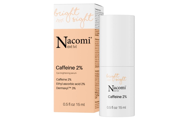 Nacomi rozświetlające serum z kofeiną 2% pod oczy